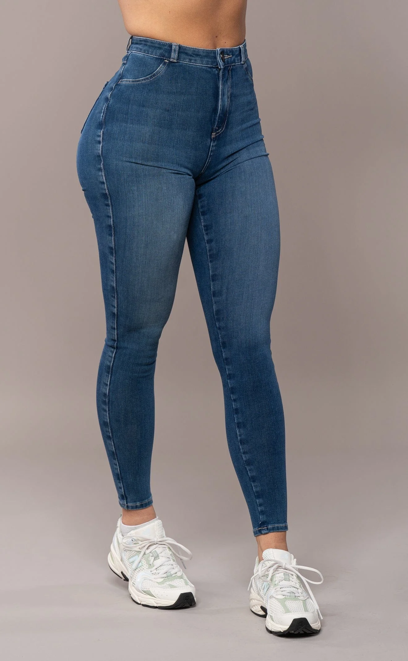 Womens 360 High Waisted Fitjeans - Sapphire Blue - Image 3