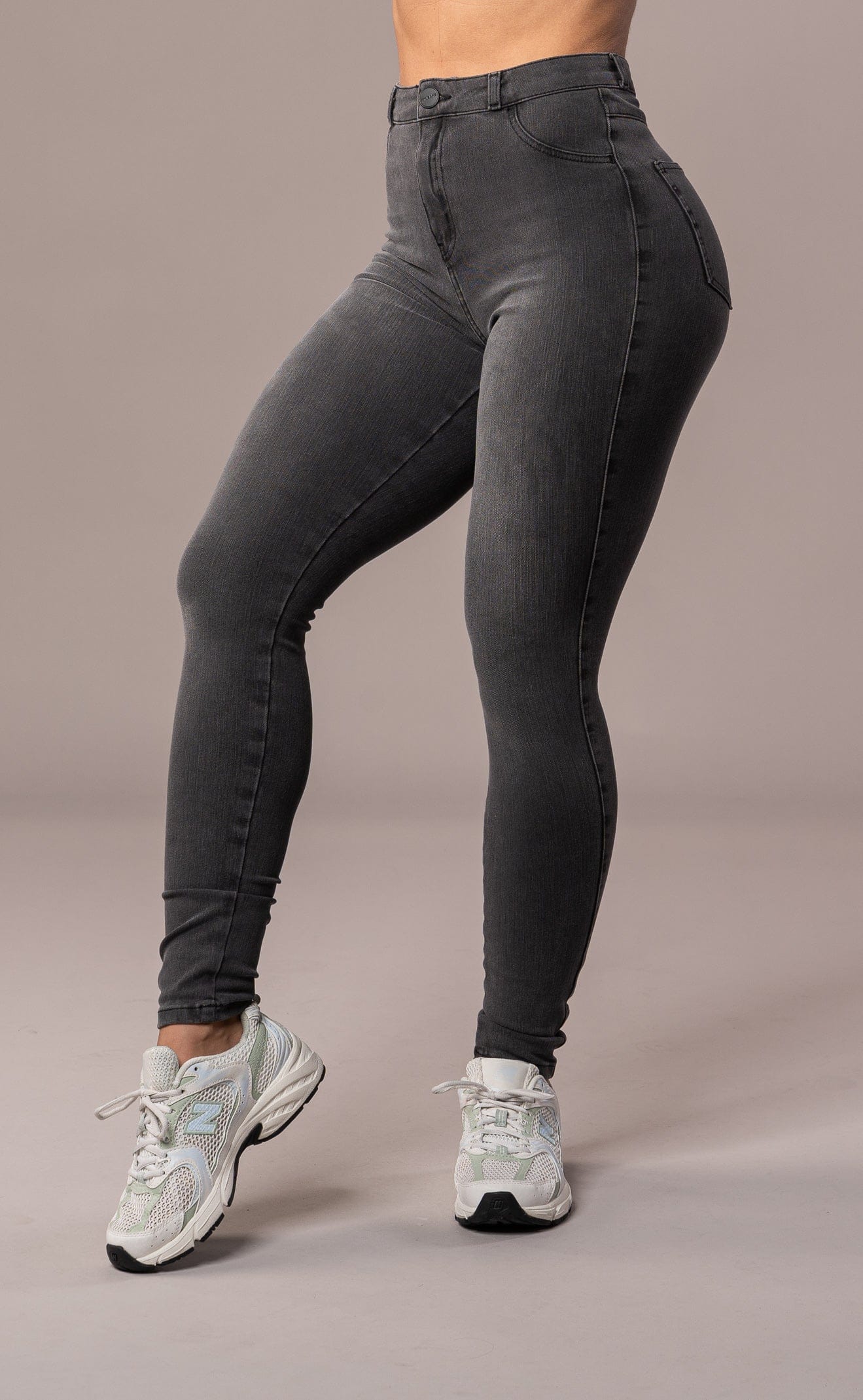 Womens 360 V2 High Waisted Fitjeans - Grey - Image 3