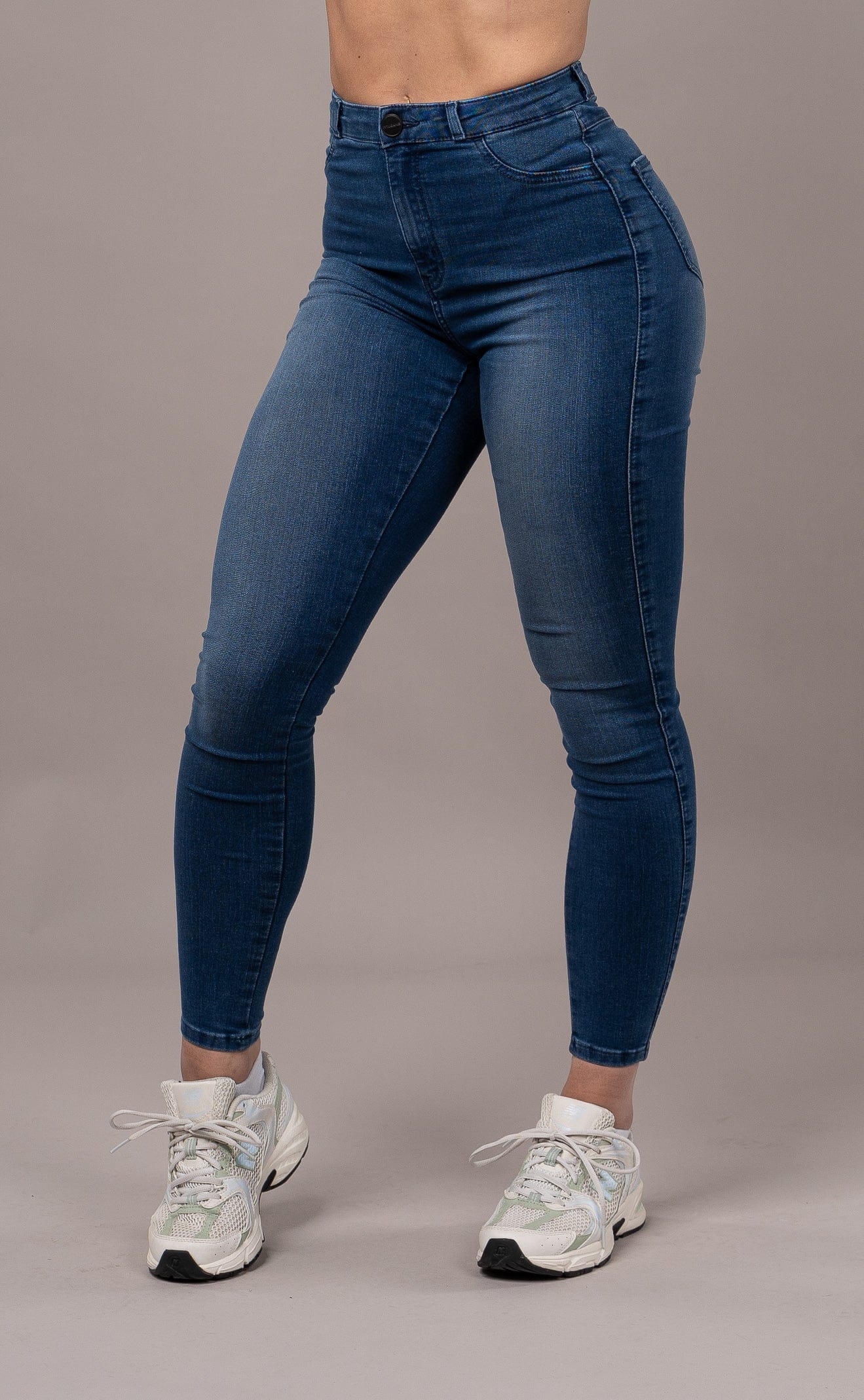 Womens Contour Fitjeans - Azure Blue - Image 3