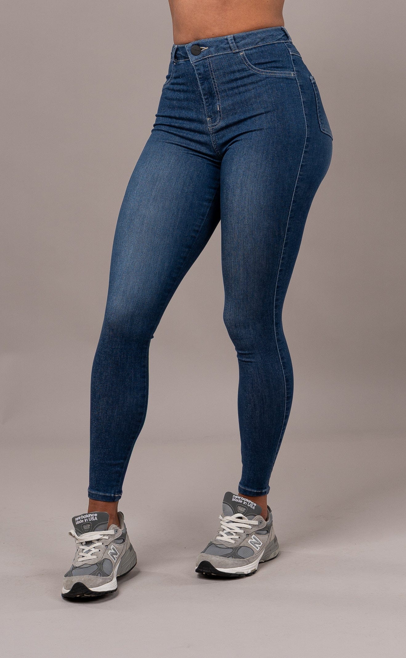 Womens Contour Fitjeans - Sapphire Blue - Image 3